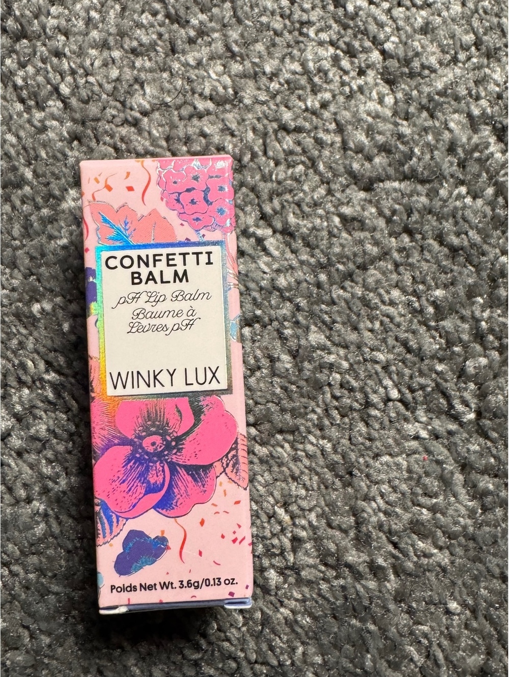 Winky Lux Confetti Balm pH Color Changing Lip Balm Pink Shimmer 0.13 oz